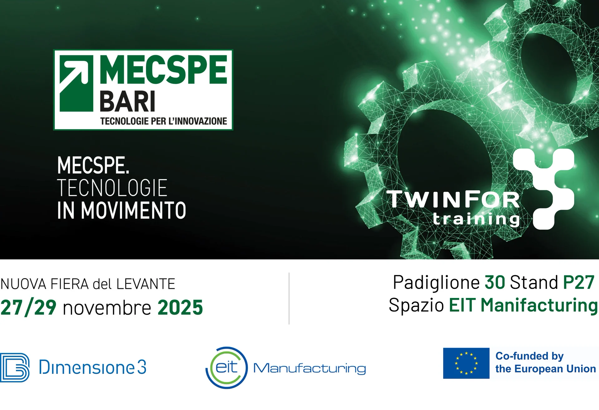 Dimensione3 presenta TwinFor Training a MECSPE Bari 2025
