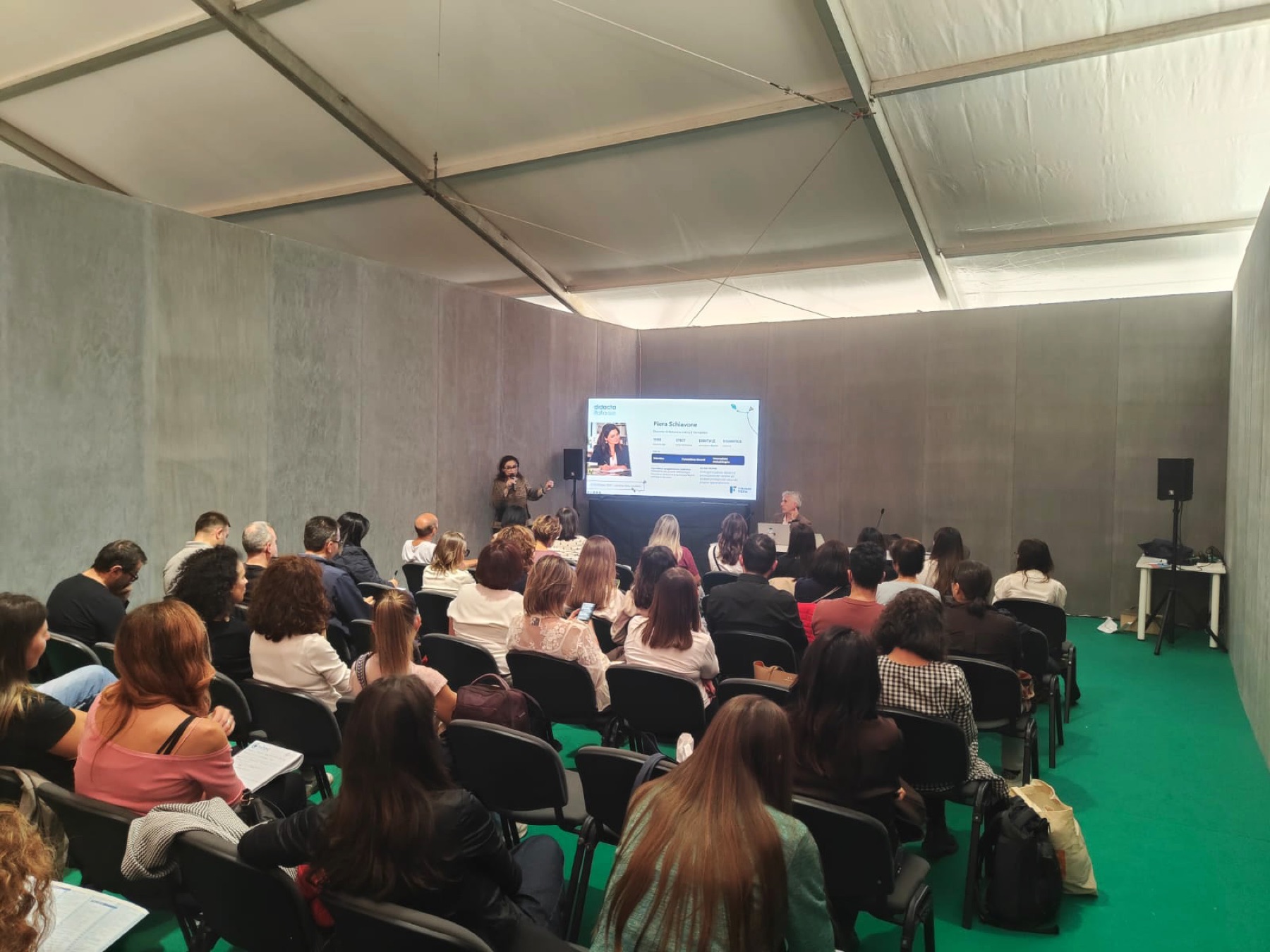 Seminario Dimensione3 a Didacta Italia Abruzzo 2026 con Piera Schiavone e Giulio Derobertis