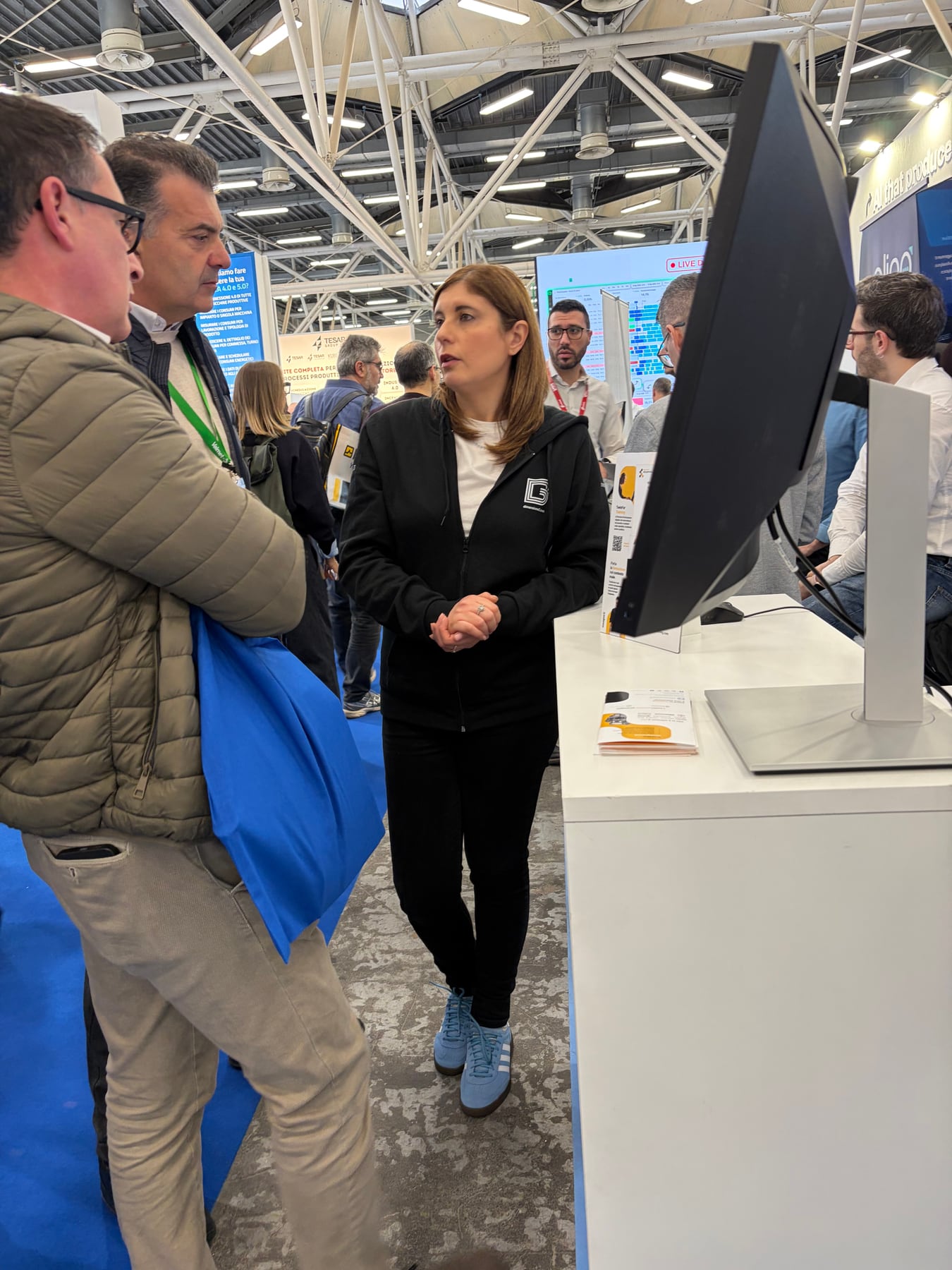 Presentazione di TwinFor Training allo stand Dimensione3 di MECSPE Bologna 2026