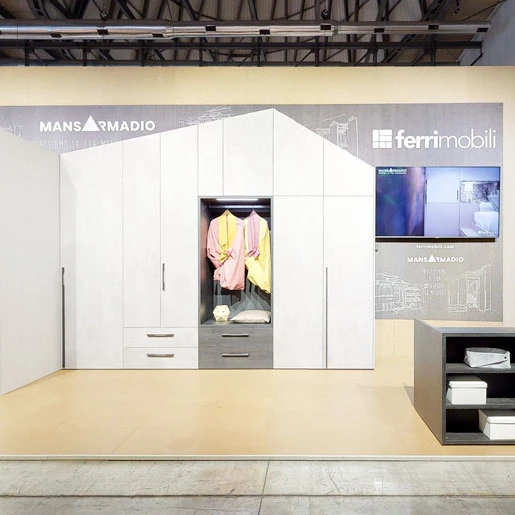 Lo stand Ferrimobili del Salone 2023 in un tour aumentato